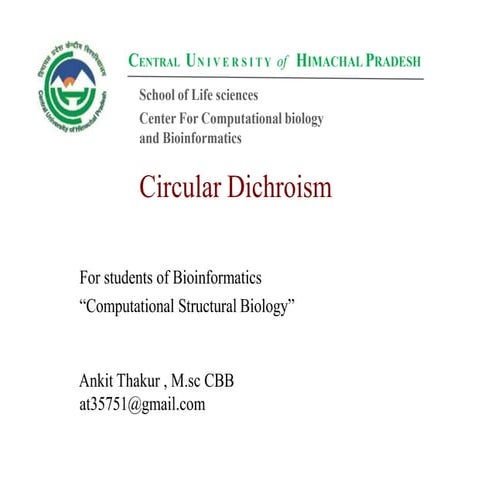 Circula dichroism presentation