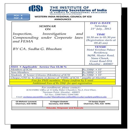 Seminar on FEMA | PDF