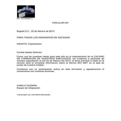 Circular Capacitación 