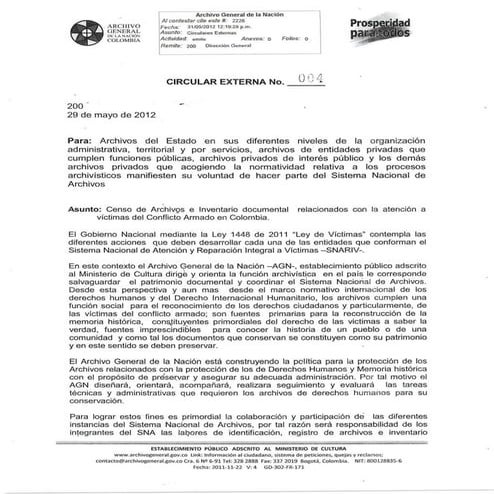 Circular 03 de 2011 | PDF