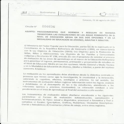 Circular 006696 | PDF