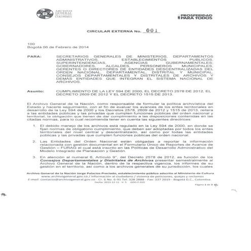 Circular 03 de 2011 | PDF