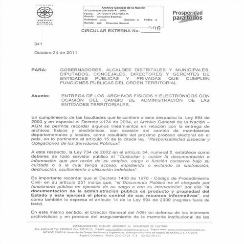 Circular 03 de 2011 | PDF