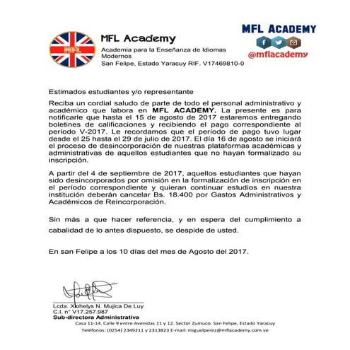 Circular administrativa   reincorporación