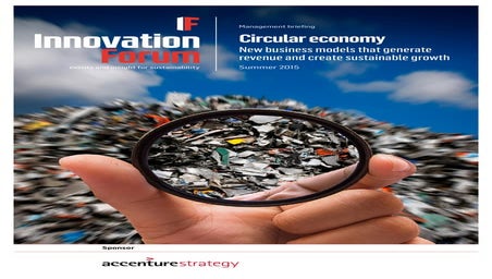 Circular economy management briefing June 2015 by Innovation Forum