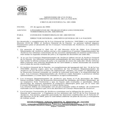 Circular 03 de 2011 | PDF