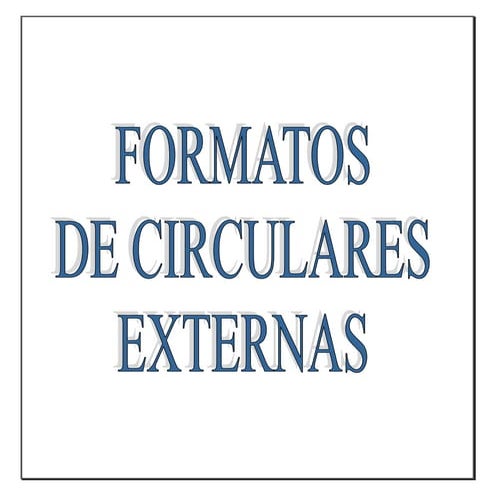 Circular Externa ( estilo bloque y bloque extremo)