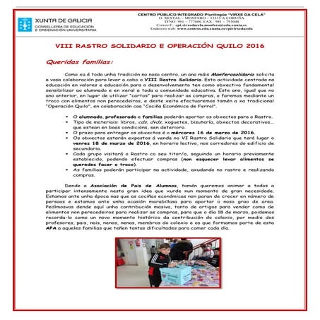 Circular familias rastro 16