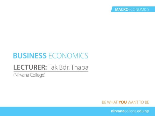 Circular flow of Income -Two sector model