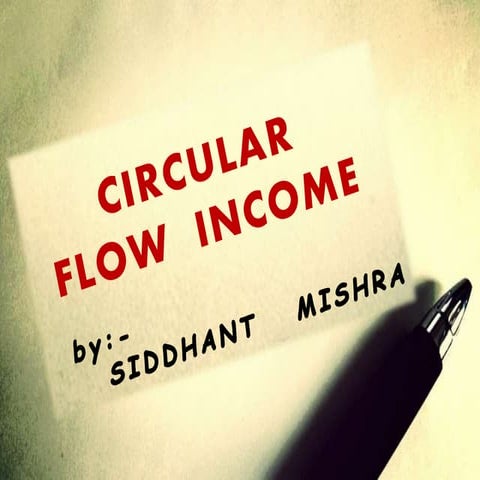 Circular flow of income