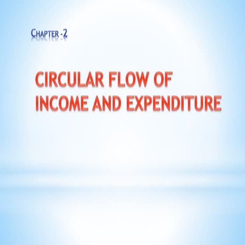 Circular flow of income and expenditure