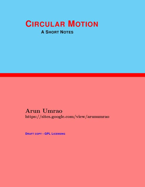 Circular motion