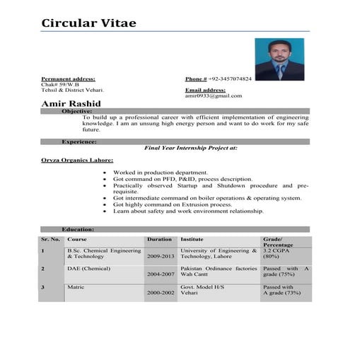 Circular vitae pdf | PDF