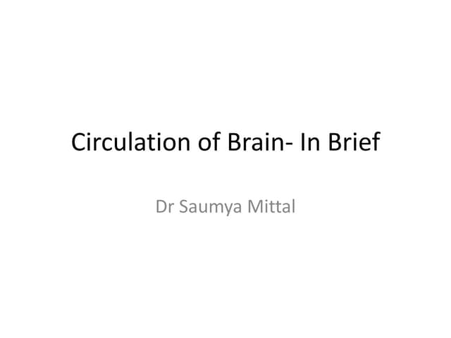 Circulation In Brief Ppt Circulation In Brief Ppt