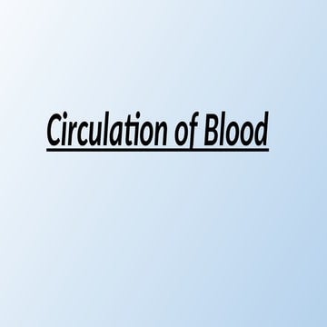 Types of circulation | PPTX