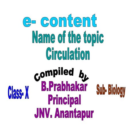 Circulation ppt