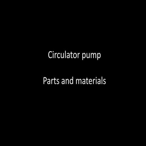 Circulator pump parts_materials