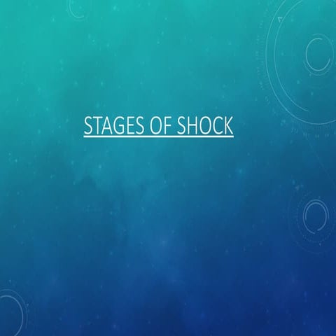 Circulatory Shock ppt physiology seminar | PPTX