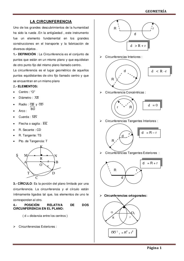 Circunferencia Proporcionalidad Y Semejanza