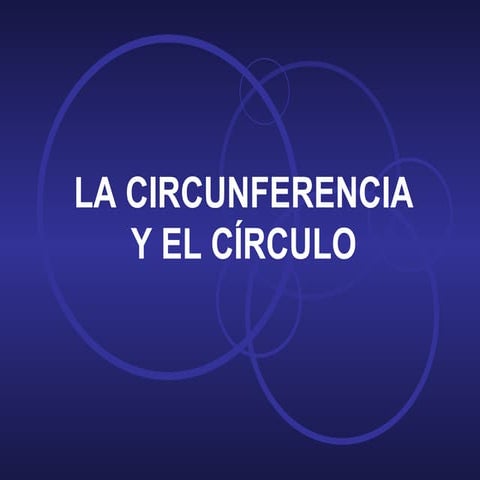 Elementos de Circunferencia y Circulo