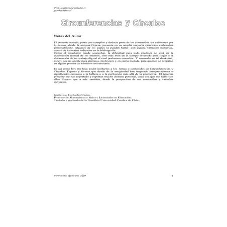 Circunferencia y circulos