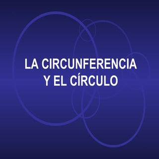 Circunferencia y círculo