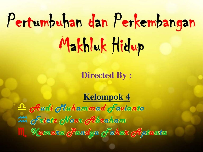  Ciri ciri makhluk hidup 