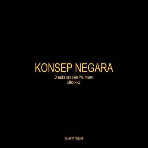 Ciri – ciri negara 