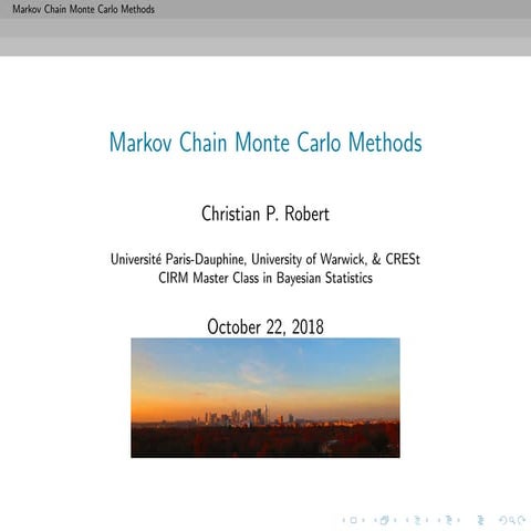 short course at CIRM, Bayesian Masterclass, October 2018