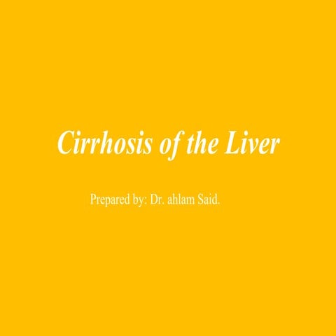liver Cirrhosis 
