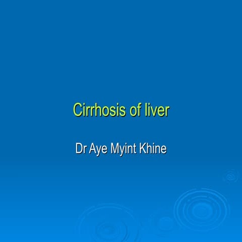 Cirrhosis Of Liver