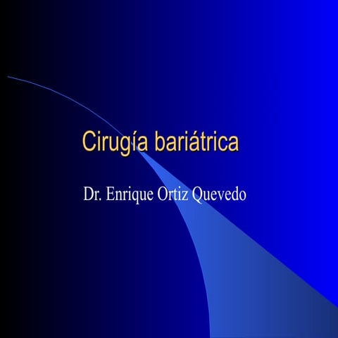 Cirugía bariátrica