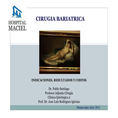 Cirugia bariatrica dr. pablo santiago 2012