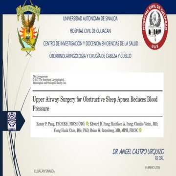 Cirugía del sueño e hipertension
