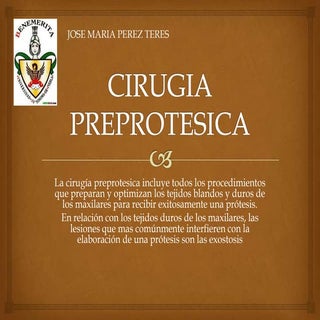 Cirugia preprotesica