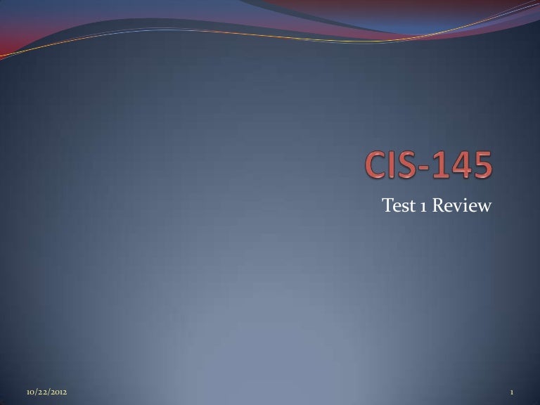 CIS-RCI Online Tests