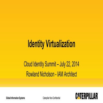 CIS14: Case Study: Using a Federated Identity Service for Faster Application ...