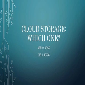 Online Data Storage | PPTX