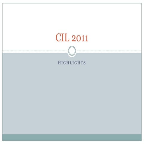 Cis2011 report