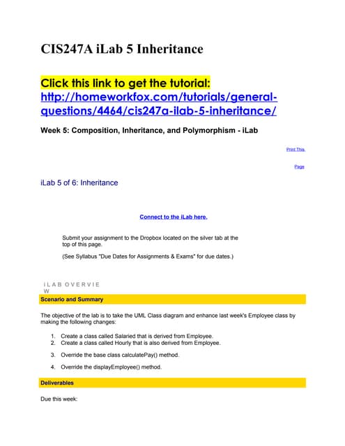 Cis247 a ilab 5 inheritance