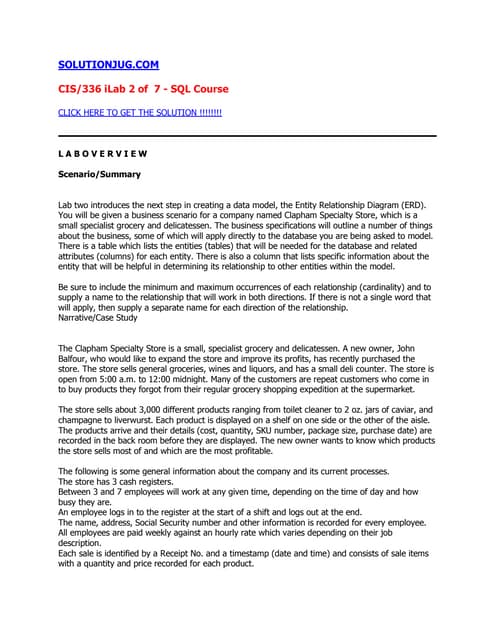 Cis 336 ilab 2 of 7
