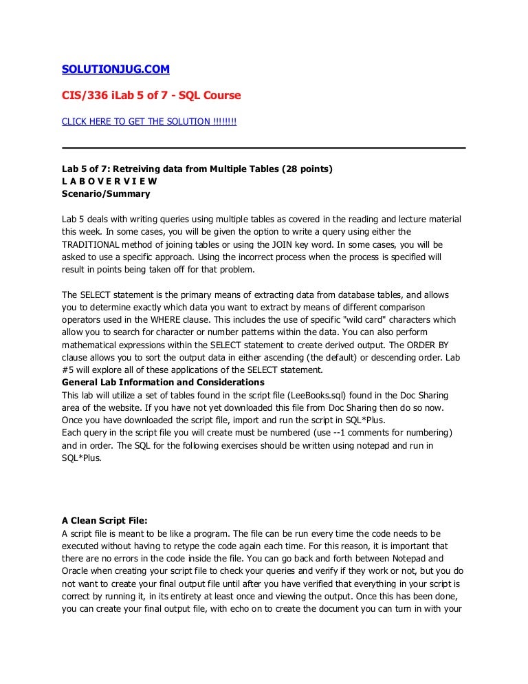 Cis 339 ilab 7 of 7 essay example 05 picture