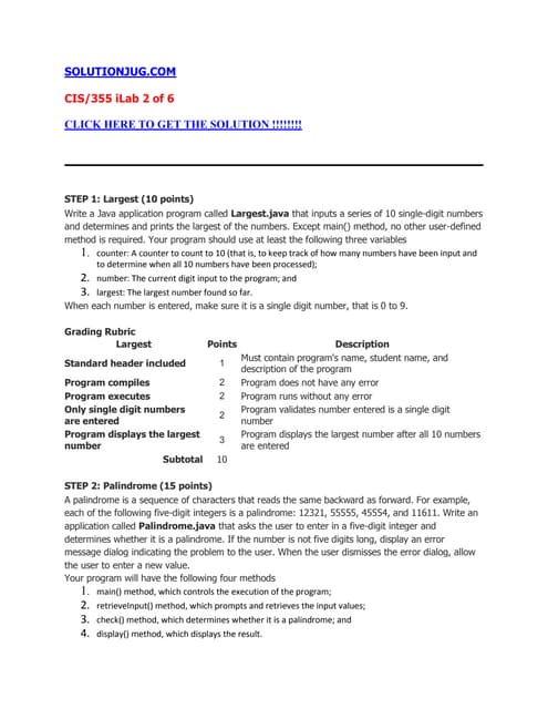 Cis 355 ilab 2 of 6