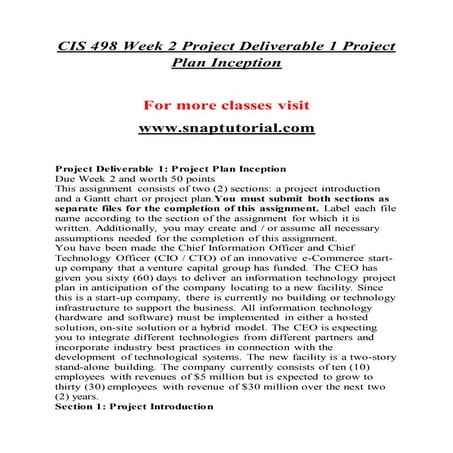 Cis 498  Exceptional Education - snaptutorial.com