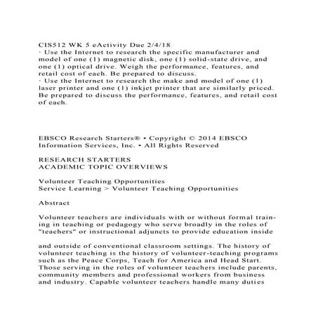 CIS512 WK 5 eActivity Due 2418· Use the Internet to research t.docx