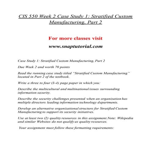 CIS 550 Success Begins / snaptutorial.com