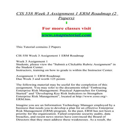 Cis 558 Exceptional Education-snaptutorial.com