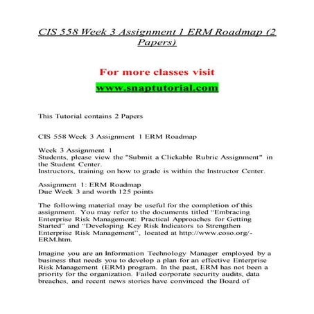 Cis 558 Education Specialist-snaptutorial.com