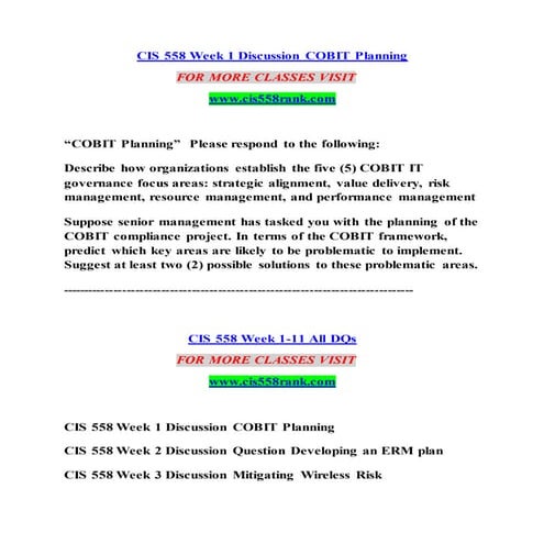 CIS 558 RANK Introduction Education--cis558rank.com