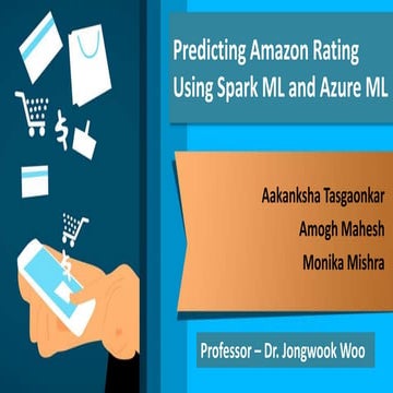 Predicting Amazon Rating Using Spark ML and Azure ML